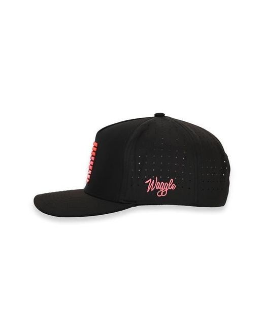 Waggle Black Mirage Baseball Cap for men