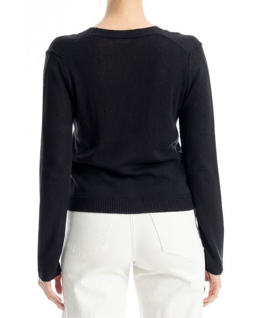 Max Studio Black V-Neck Cardigan