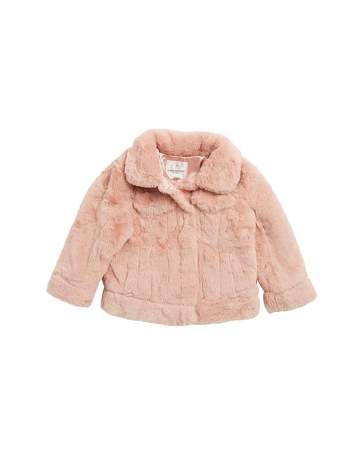 Urban Republic Faux Fur Jacket in Pink | Lyst