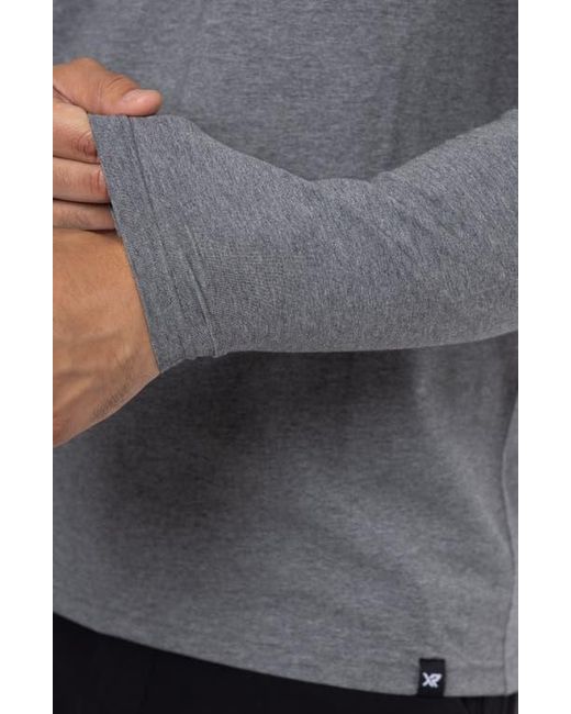 Xray Jeans Gray Crewneck Long Sleeve T-Shirt for men