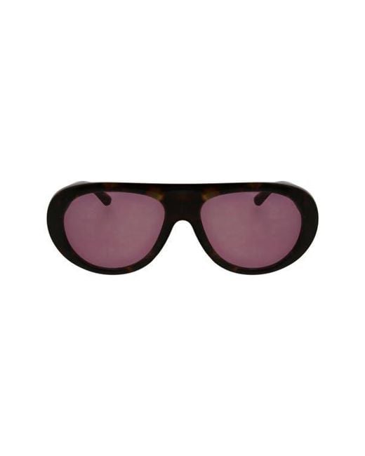 BCBGeneration Purple Oversized Aviator Sunglasses