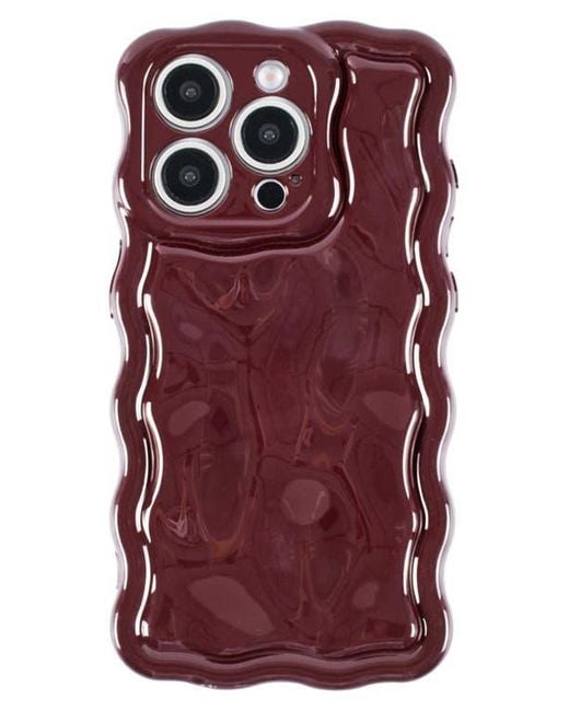 Auramma Red Meteorite Wavy Iphone 15 Pro Max Case