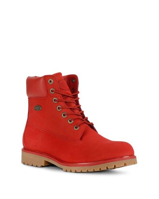 Lugz Red Convoy Lace-Up Boot for men