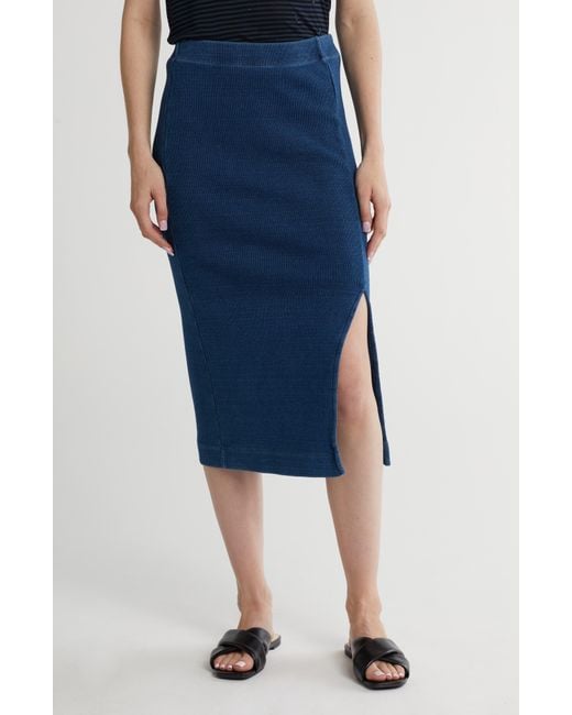 AG Jeans Blue Scatri Knit Skirt