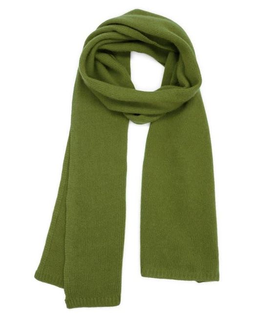 Portolano Green Solid Cashmere Scarf