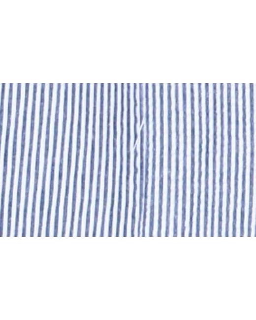 Tailorbyrd Blue Stripe Seersucker Sport Coat for men