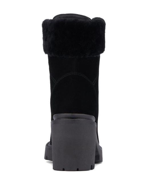 Aquatalia Black Vikki Lace-Up Boot
