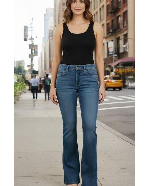 Bebe Blue The Core Flare Leg Jeans
