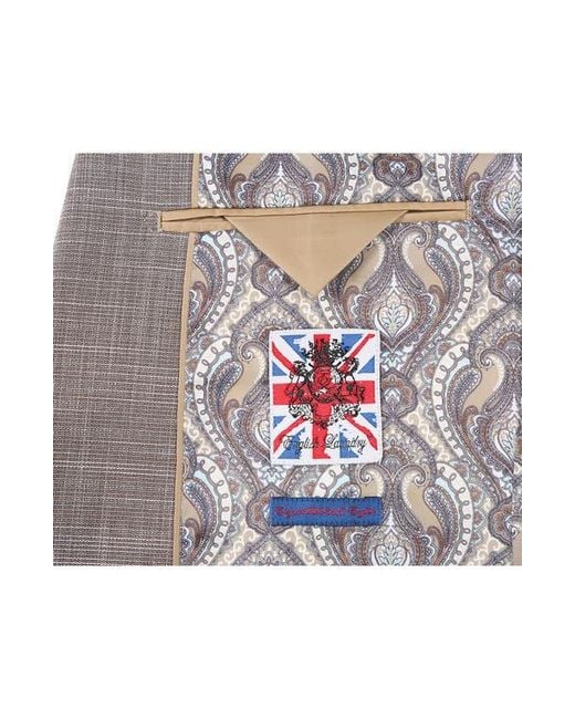 English Laundry Gray Two-Button Flat Front Suit for men