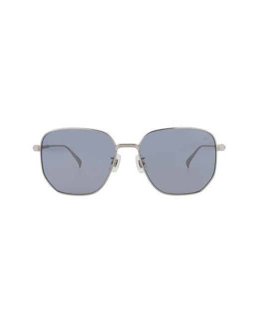Dunhill Gray 59Mm Square Sunglasses for men