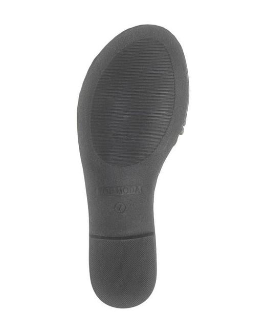 Top Moda Black Paz Slide Sandal