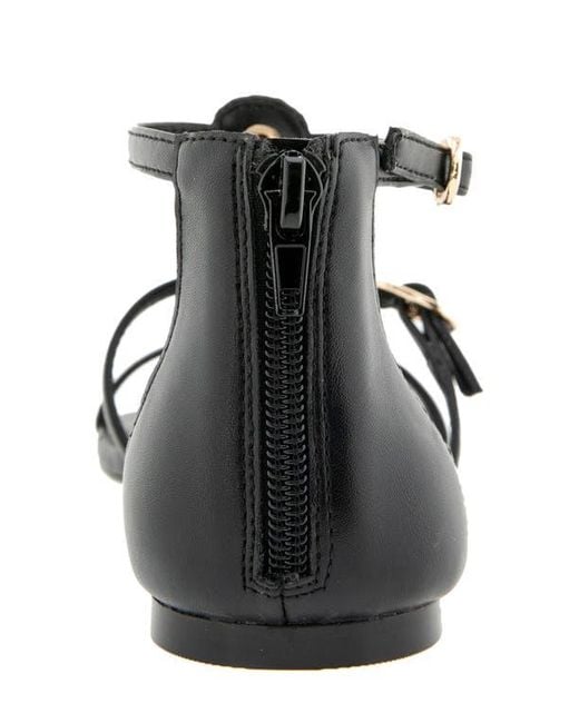 BCBGeneration Black Paulee T-Strap Sandal