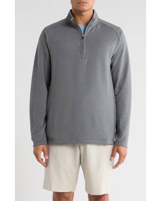 Travis Mathew Gray Dawn Hike Half Zip Pullover for men