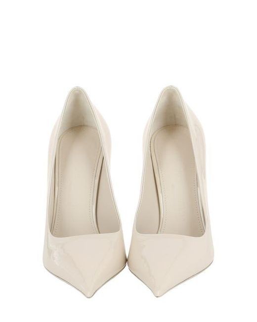 Ferragamo White Pointed Toe Pump