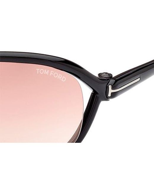 Tom Ford Pink 68Mm Gradient Square Sunglasses