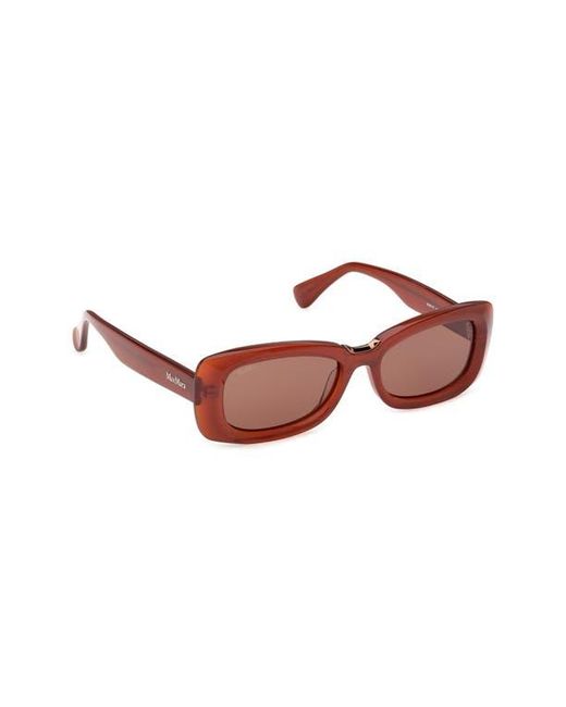 Max Mara Red 53Mm Rectangular Sunglasses for men