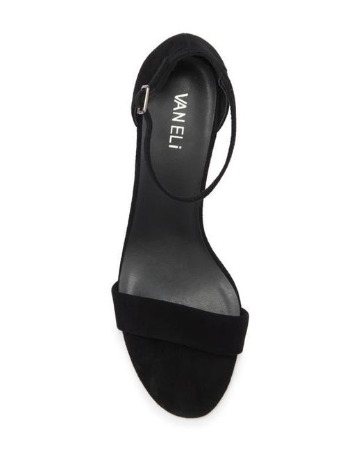 Vaneli Black Meryn Ankle Strap Sandal