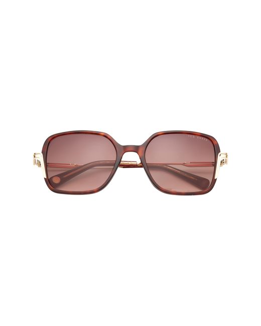 Ted Baker Pink 55mm Square Sunglasses