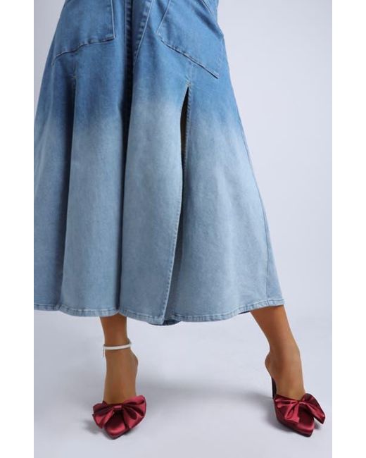 LONDON RAG Red Sidonie Bow Mule Pump