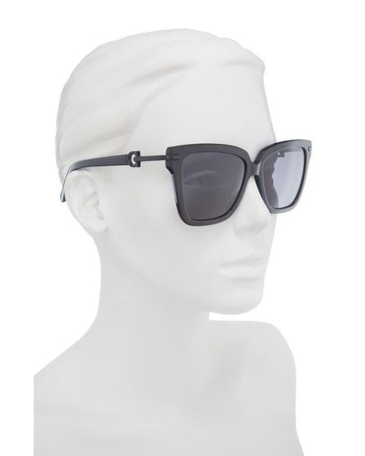 Ferragamo Black 57Mm Square Sunglasses