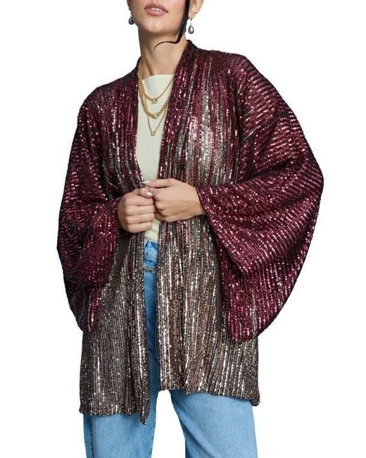 Saachi Brown Sequin Party Duster