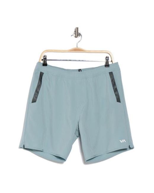RVCA Blue Kevin Stretch Woven Shorts for men