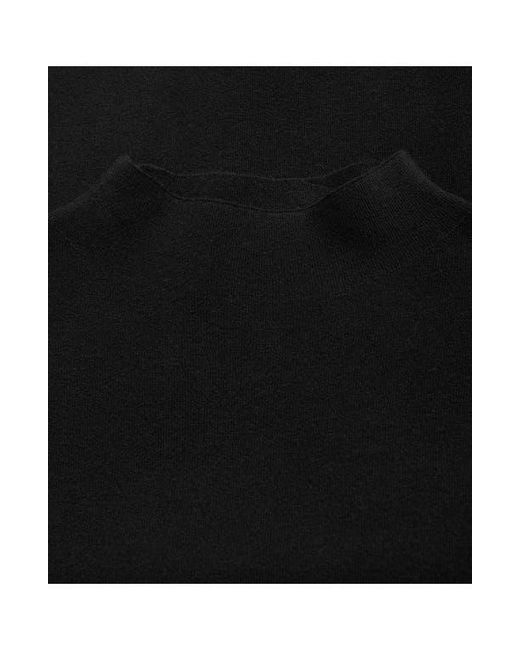 Mango Black Funnel Neck Sweater