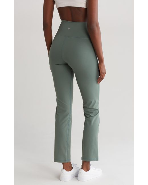 90 Degrees Green Lux Hurdle Crossover Leggings