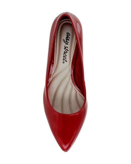 Easy Street Red Pointe Patent Leather Pumps