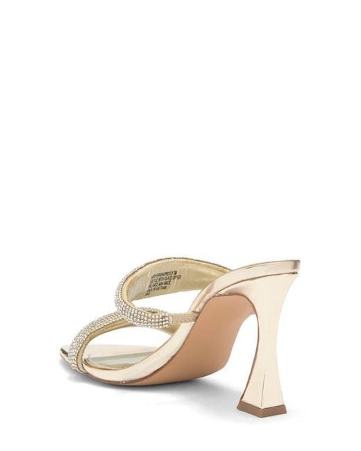 【Steve Madden】Harperr スライド サンダル Steve Madden Harperr Slide Sandal in Metallic | Lyst