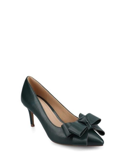 Journee Collection Blue Crystol Pump