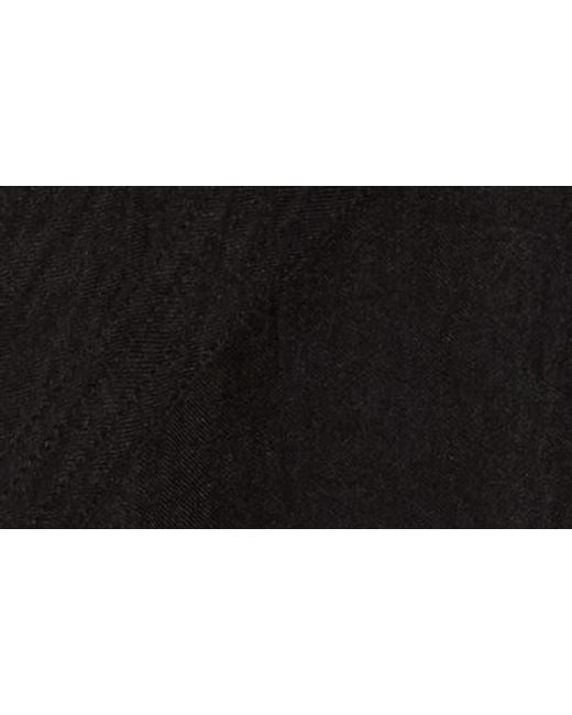 Max Studio Black Textured Drape Jacket