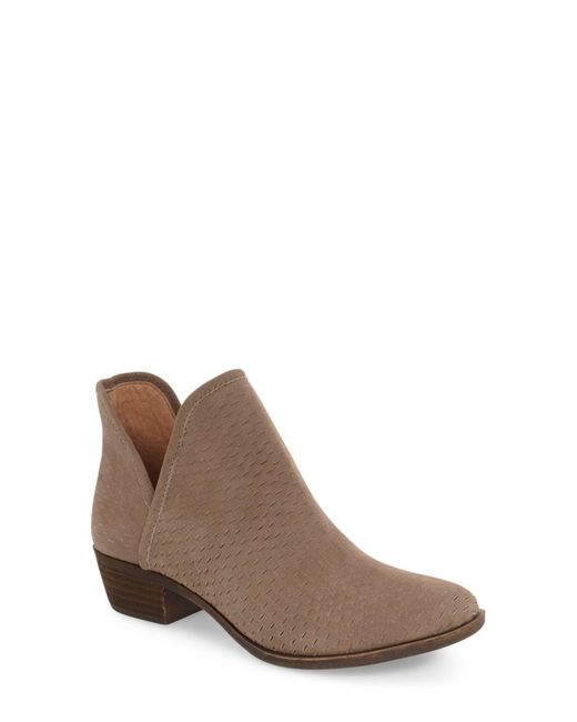 Lucky Brand Brown 'bashina' Perforated Bootie