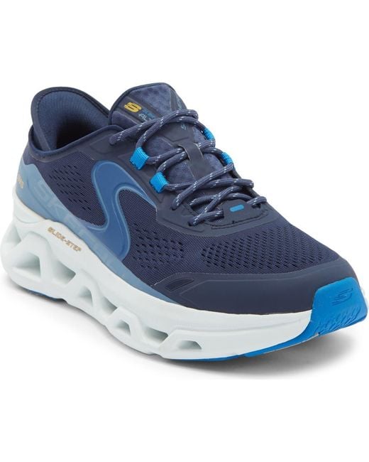 Skechers Blue Glide-Step Slip-On Sneaker for men