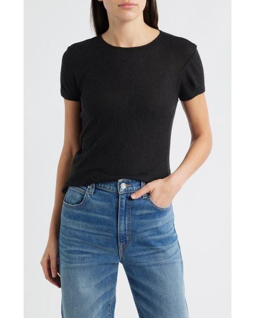 Mavi Black Basic Wool Blend T-Shirt