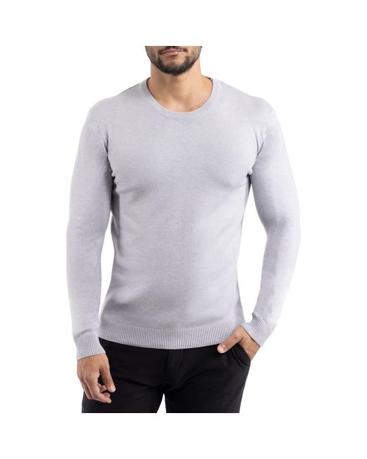 Xray Jeans Gray Soft Knit Crewneck Sweater for men