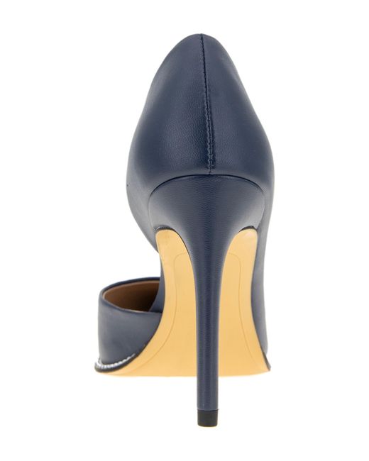 BCBGeneration Blue Harnoy Half D'orsay Pointed Toe Pump