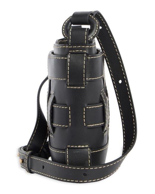 Sam Edelman Black Bay Leather Shoulder Bag