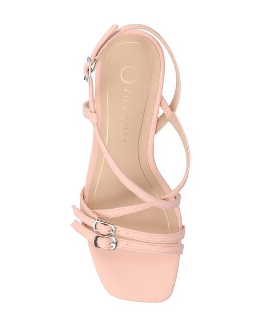 Journee Collection Pink Clinne Wedge Sandal