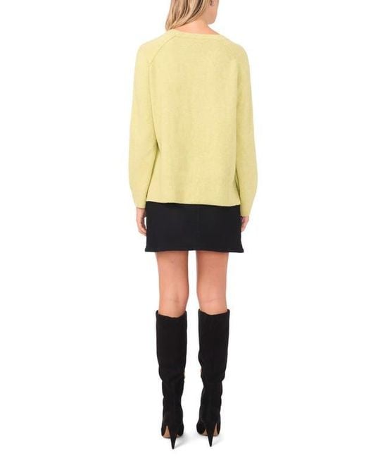 Vince Camuto Yellow Raglan Sleeve Sweater