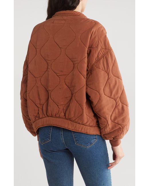 Blank NYC Brown Quilted Jacket