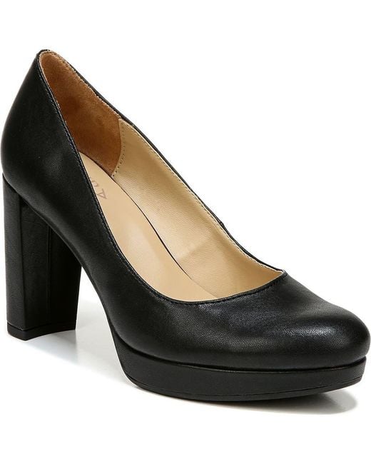 Naturalizer Black Berlin Block Heel Platform Pump