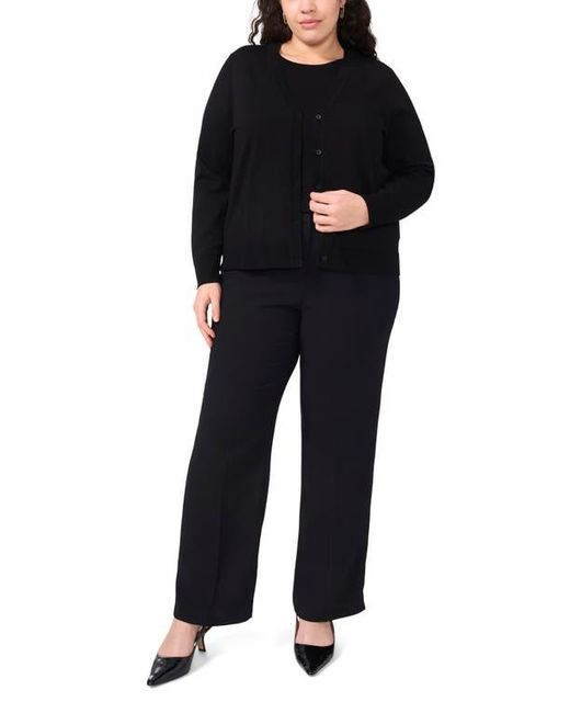 Halogen® Black Sleeveless Knit Shell