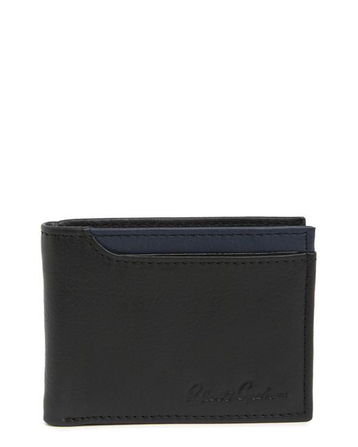 Robert Graham Black Coupe Leather Passcase Wallet for men