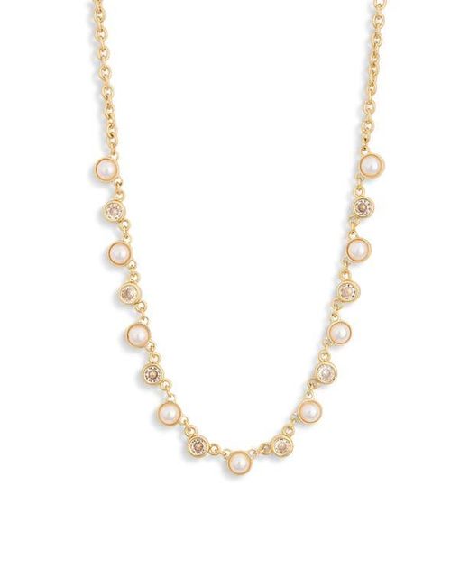 Nordstrom Rack Multicolor Cubic Zirconia & Faux Pearl Necklace