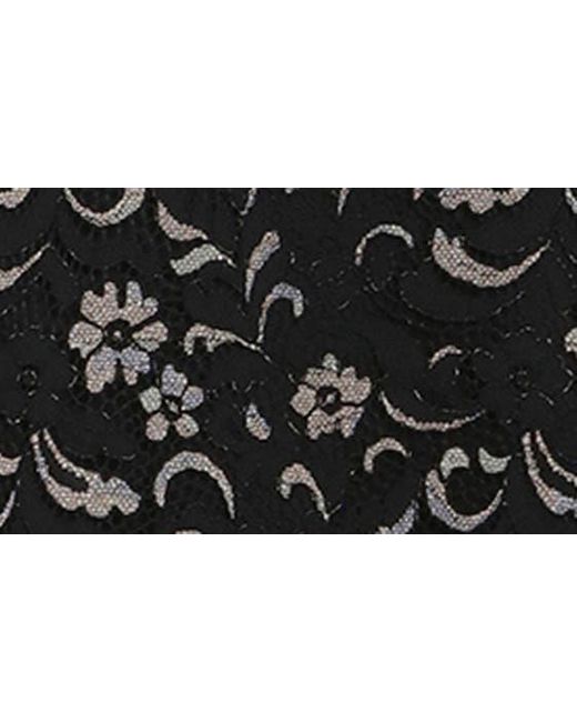 Maggy London Black Floral Lace Sheath Dress