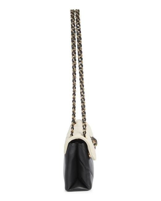 Kurt Geiger Natural Mini Kensington Leather Convertible Shoulder Bag