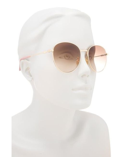 小物 Chloe Round Sunglasses Pink Gradient Chloé Gradient Round Sunglasses, 57Mm in Pink | Lyst