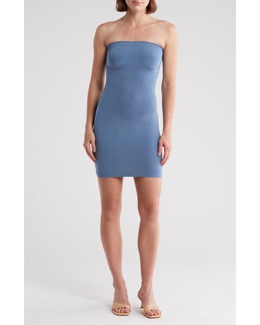 Wishlist Blue Strapless Knit Minidress