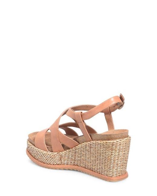 Söfft Pink Devyn Slingback Espadrille Platform Wedge Sandal